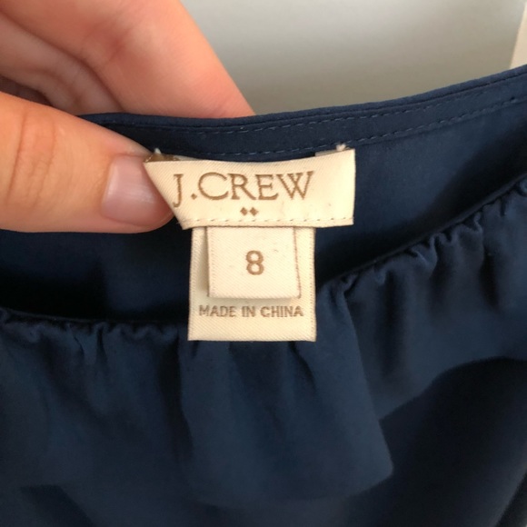 Jcrew navy silk tank top - Picture 2 of 2
